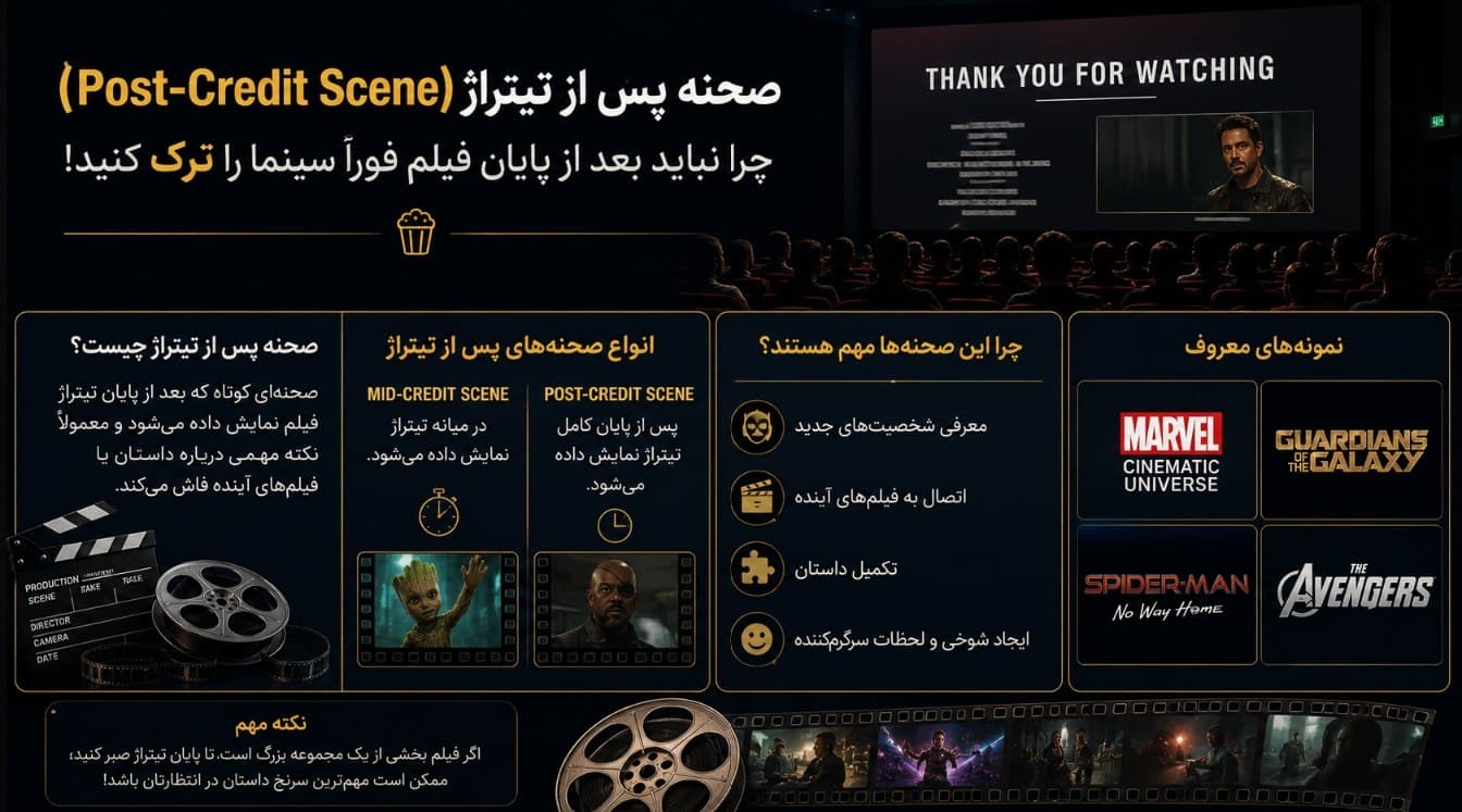 بعد از پایان فیلم ، سینما رو ترک نکن ...!✋️